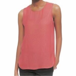 ✨ Vince SILK Blouse sleeveless red pink orange layers cream bohemian